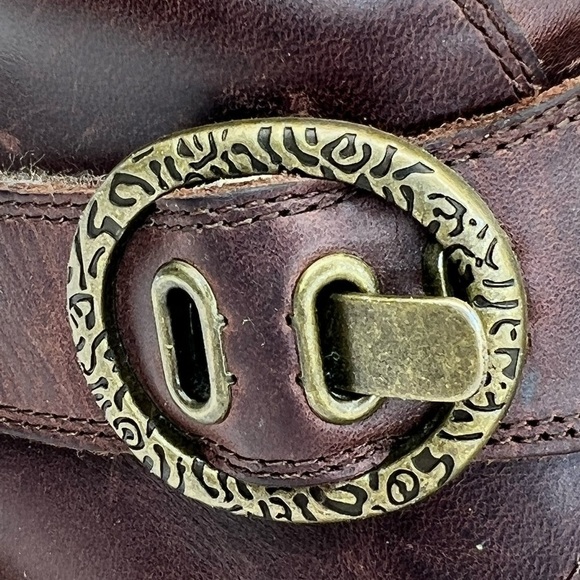 Alegria Caiti Gravy Pull Up Brown Leather Ankle Boots - Picture 16 of 16